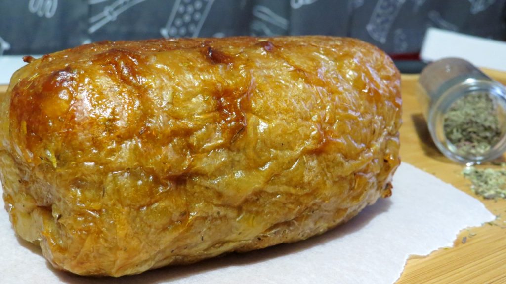 Jacaru com pele crocante