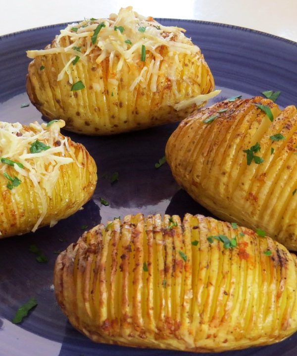 Batatas hasselback