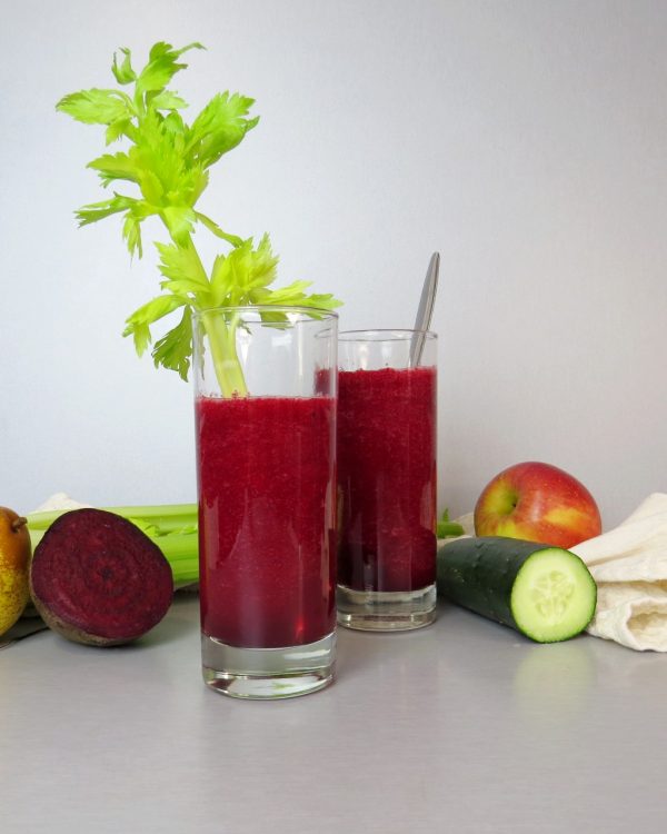 Batido veg de frutas e vegetais