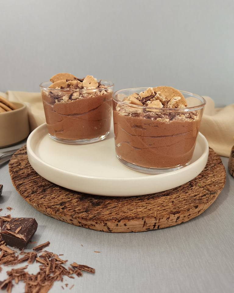 Mousse de chocolate vegan - com aquafaba