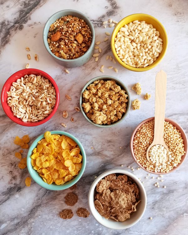 Cereais para pequenos-almoços e lanches